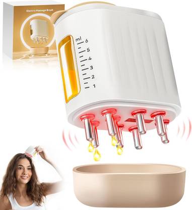 Ipsit 2 in 1 Hair Oil Applicator With Red light therapy,3 mode Applicator Massager