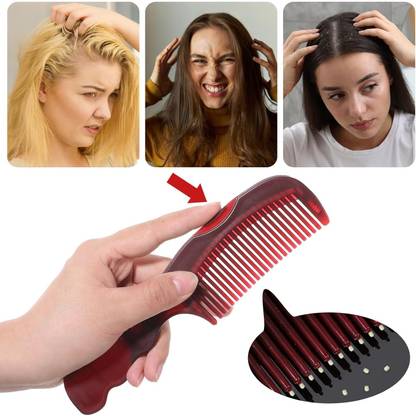 Vezrix Single Scalp Comb for Dandruff, Oil, and Build-Up Removal