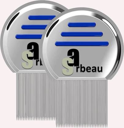Sarbeau Lice Comb, Stainless Steel , Washable and Reusable(Pack of 2)_C_021