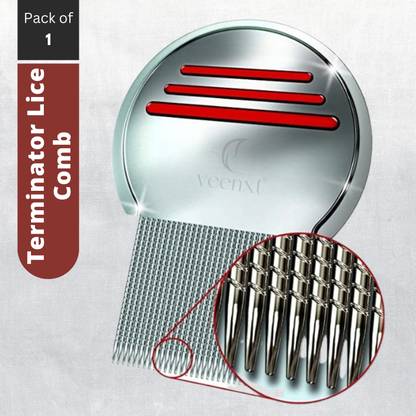 VEENXT Premium Terminator Lice Comb and Nit Comb for Head Lice Treatment