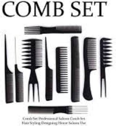 bob 10 Styling Comb Set of Variety Pack, Great for All Hair Types & Styles Set 0f 10 Pcs