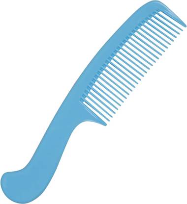 Notch Hair 21cm Curve Handle Fine Tooth Hair Comb 8.5" Inch (Multi)