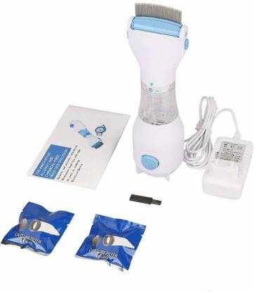 GLOWIS Comb Capture 4 Filter Trap Head Lice And Eggs Removed From The Hair,Allergy and Chemical Free Head Lice Treatment,Electrical Head Lice Comb.240V Electrical Head Lice Comb...