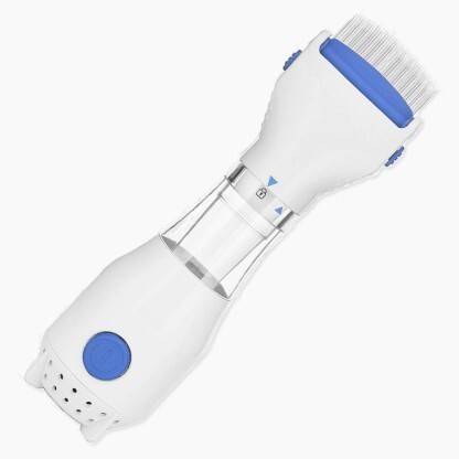 Leplion 240V Electrical Head Lice Comb Lice Solution Chemical Free Kills Head Lice Capture Lice Removal Treatment V-Comb (White)