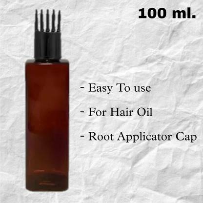 Green Aroma Empty Hair Root Applicator Comb Bottle