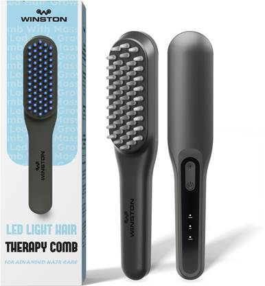 Winston Led Hair Comb and Scalp Massager, Led Light Therapy Comb for Hair Growth - Gray