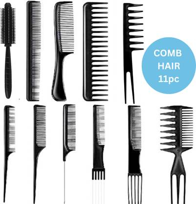 SIYDHA Roll Comb For Men + Hair Comb For Girls & Boys {Set Of 11 Multicolor}