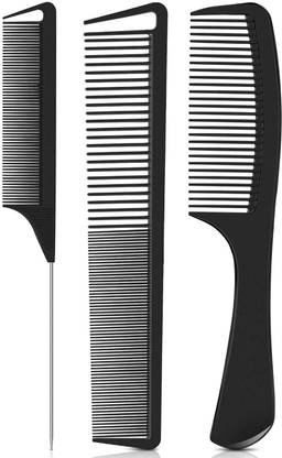 E-DUNIA 4PCS Professional Comb Set, Wide Tooth Rat Tail Fine Tooth Hair Combs