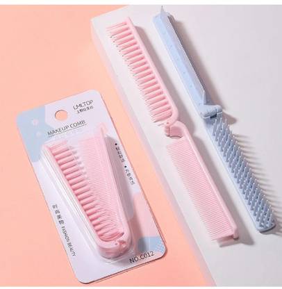 Rinpoche 2 PCS Travel Friendly Folding Pocket Comb Double Sided