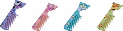 Adore Advanced Teddy Baby Hair Combs - Designed for Sensitive Scalp- Pack of 4