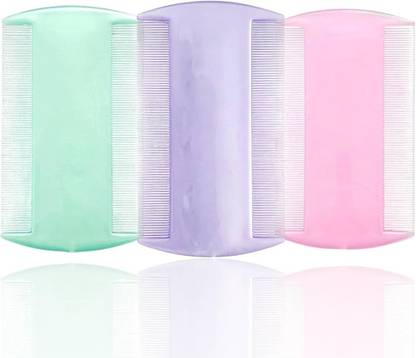 RGS Double-Sided Lice Comb for Kids & Adults (Multicolor - Pack of 4)