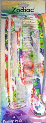 Pink Planet Zodiac Unisex Pocket Lice Comb - Set of 5
