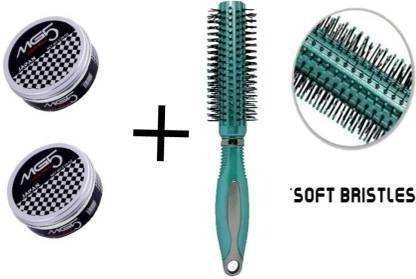 SEINON'S Round Roller Comb/Hair Stylling Brush With 2 hair wax (3 Items in the set)