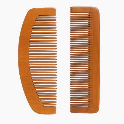 WELoves Premium Handmade Neem Wooden Comb – Anti-Static & Hair-Friendly (Set Of 2)