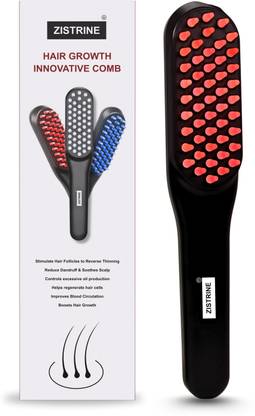 ZISTRINE LED Hair Growth Comb with Red & Blue LED light Therapy & Prevent Hair Fall