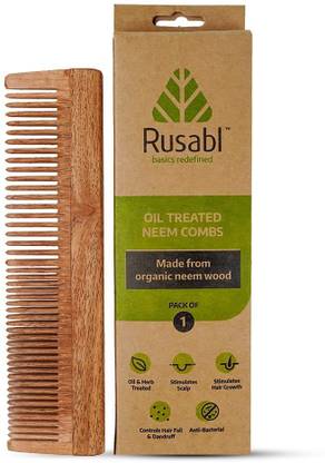 Rusabl Neem Comb - Dual Tooth
