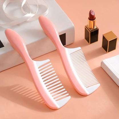ON GATE Dressing Comb for Women & Men, Fine Tooth and Wide Tooth Hair Comb, Pink