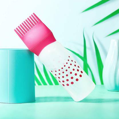 ayushicreationa 1Pc Hair Oil Bottle|hair brush applicator|hair oil applicator|scalp comb