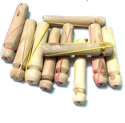 MANMORA Wooden Hair rollers (Pack of 10 pcs) | For hair Curling perming Hair Curler