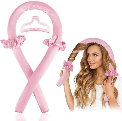 HGC Heatless Curling Rod Headband, No Heat Curl Ribbon Hair Curler