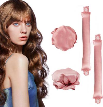 ELEPHANTBOAT 2Sets Satin Heatless Hair Curler, Hair Rollers for Heatless Curls with Hair Caps Hair Curler