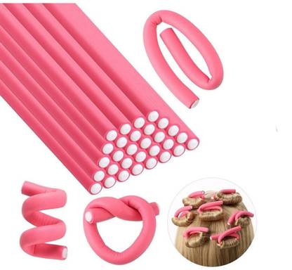 JSBM GROUP Hair Curling Flexi Rod Magic Hair Foam Rollers Soft Twist Hair Curler Hair Curler