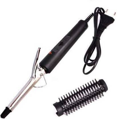 Fitaza Women Iron Rod Brush Styler Hair Care Curler Curl Curling Straightener Hair Curler