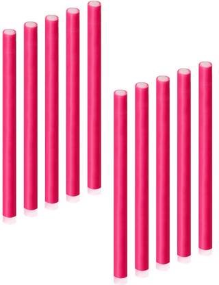 KRYTONE 10 Pcs 0.42x7 Inch Flexible Curling Rods Hair Curlers Set Twist Foam Hair Roller Hair Curler