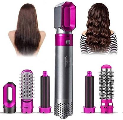 KRITAM 5 in 1 Hair Dryer, Styling Brush & Straightener, Volumizer, Hot Air Styler Hair Curler