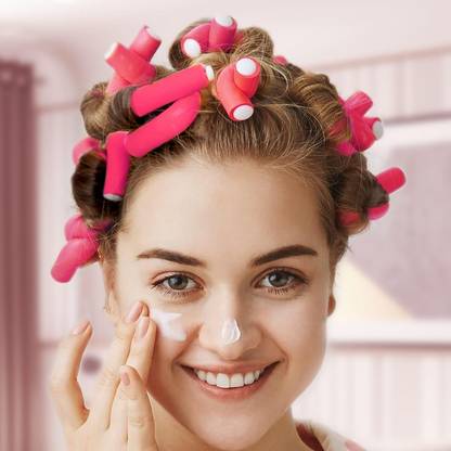 MYYNTI Hair Curlers Spiral Curls No Heat Wave Hair Curlers Styling Kit Flexible for Extra Long Hair Most Kinds of Hairstyles for Home Use Multicolor 12_peices Hair Curler