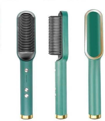 CHG HQT-909B Hair Straightener Comb Brush Hair Straightening Iron Built Hair Curler