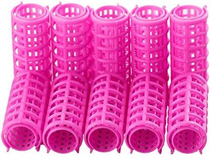 Shihen Plastic Hair Rollers Curlers Snap on Rollers Self Grip Rollers Hairdressing Curlers No Heat Hair Curlers for DIY Hairdressing Hair Salon Random color Hair Curler
