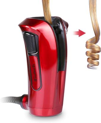 iGutech Automatic Hair Curler with Tourmaline Ceramic Heater and LED Digital red Hair Curler