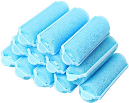 Kriti 12Pcs Foam Sponge Hair Rollers, Blue Hair Curlers Hair Curler