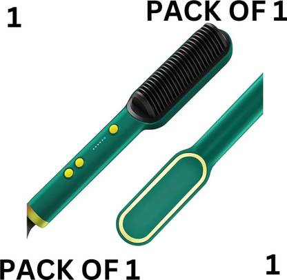 CHG Hair Straightener Brush, Ionic Hair Straightener 2 in 1, Fast Heating G_Z16 Hair Curler