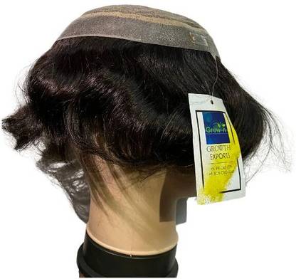GROWTH Golden Mirage Men's  Patch|100% Natural Human  Wig (9x7) Hair Extension