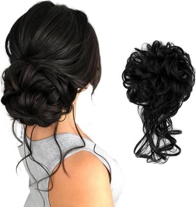 Crazy Hair Messy Bun Hair Elastic Hair Band Hair Pieces Bun