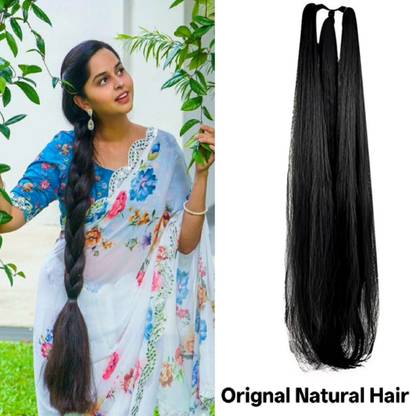 AmazBerie FANCY WOMEN BLACK CHOTI 70,GM EXTENSION ||PACK OF 1 HAIR EXTENSION Hair Extension