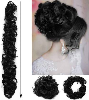 Blushia Long Frill Style chignons  bun Messy hair style  Extensions and Wigs Hair Extension