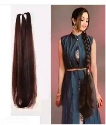 D-DIVINE Nice Look Paranda Choti Brown Colour 26 inch Instant Ready  Extension Hair Extension