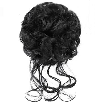 Crazy Hair Elastic Hair Band Hair Pieces Curly Hair Bun Scrunchie Daily Wear Bun