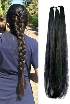 GIRISA ENTERPRISE black hair long choti5 Hair Extension