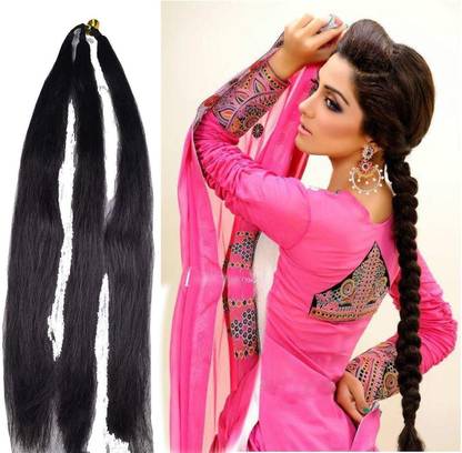 Lebene Sleek Black Synthetic Parandi Choti for Perfectly Styled Braids and Elegance Hair Extension