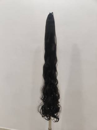 Rizi Brown Long Silky Wavy Curly  Extension Clutcher based Stylis75h Hair Extension