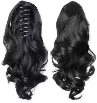 Hymaa Clutcher Wavy  Ponytail Extension One Product & Two Styles Hair Extension