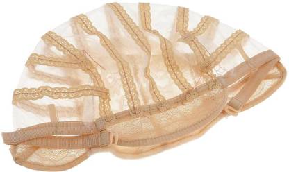 BNF Wig Making Base Inner Cap Adjustable Weave Breathable Weaving Lace Net Beige Hair Extension