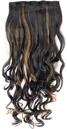 HALOo High Quality 24 Inch BLACK WITH HIGH LIGHT Hair Extension