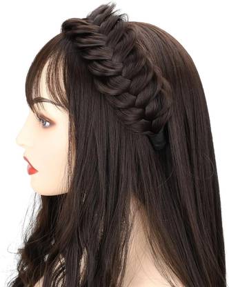 EASYOUNG Synthetic  Braided Headband for Women Hair Extension