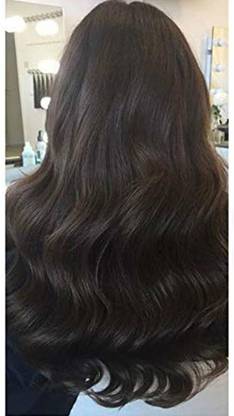 D-DIVINE Beautiful Looks Prwmium Quality Brown Wavy 5 Clip In Hair Extension