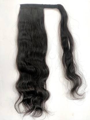 SalonLabs Wrap Around Ponytail  Extensions Natural Wavy 20 Inches Hair Extension